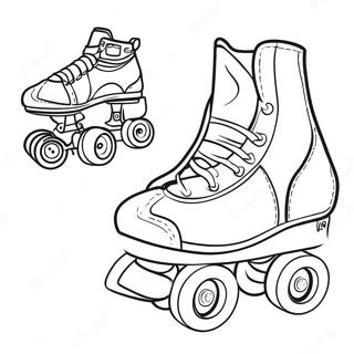 Colorful Roller Skating Adventure Coloring Page 117753-52973