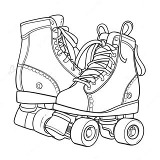 Fun Roller Skate Party Coloring Page 117755-52982