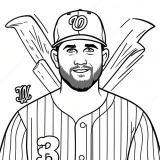 Bryce Harper Coloring Pages