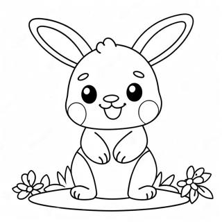 Kawaii Bunny Coloring Pages