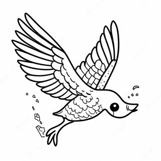 Bird Flying Coloring Pages