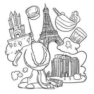 Fun Landmarks Around The World Coloring Page 117961-53141