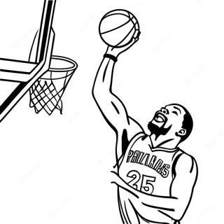 Kevin Durant Dunking Coloring Page 118037-53193