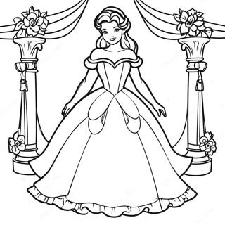 Beauty And The Beast Coloring Pages