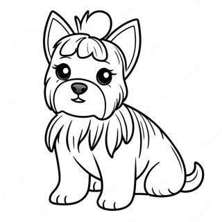 Realistic Yorkie Coloring Page 118113-53250