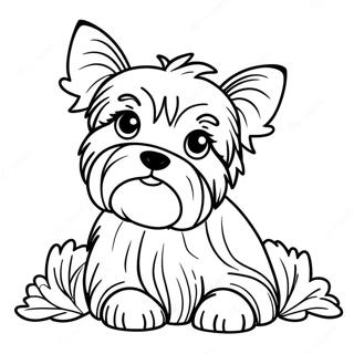 Realistic Yorkie Coloring Page 118113-53251