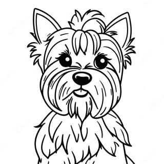 Realistic Yorkie Coloring Page 118113-53252