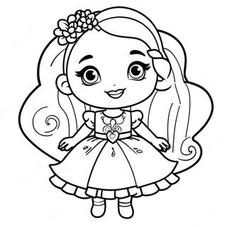 Rainbow High Bella In Sparkling Dress Coloring Page 118165-53296