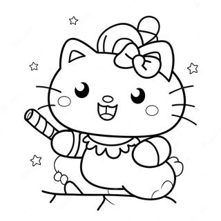 Hello Kitty Christmas Coloring Page 118216-53331