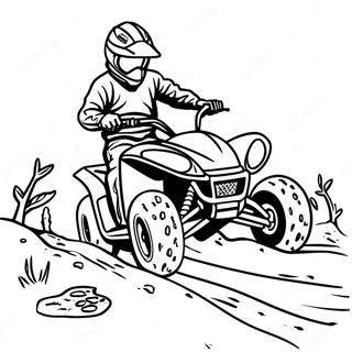 Atv In The Muddy Trail Coloring Page 118297-53403