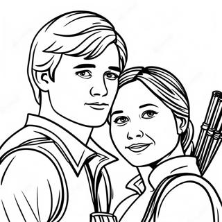 Peeta Mellark And Katniss Coloring Page 118322-53532