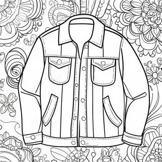 Stylish Denim Jacket Coloring Page 118347 53551