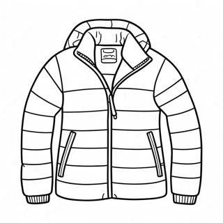 Warm Puffer Jacket Coloring Page 118349-53446