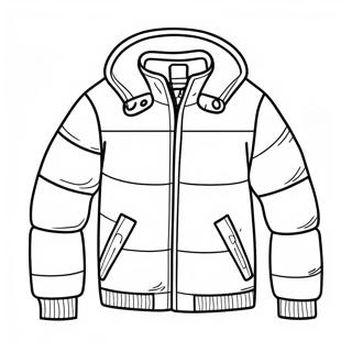Warm Puffer Jacket Coloring Page 118349 53558