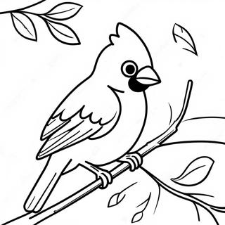 Realistic Cardinal Bird Coloring Page 118373-53574