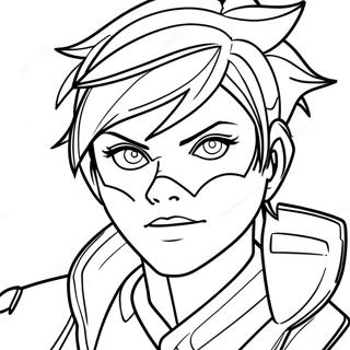Tracer In Action Coloring Page 118397-53473