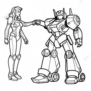 D Va With Mech Coloring Page 118398 53589