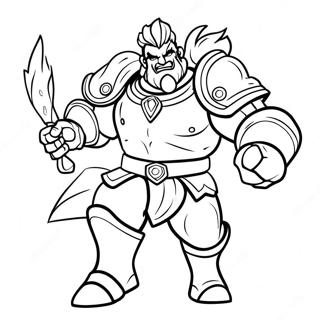 Reinhardt Charging Coloring Page 118399-53593