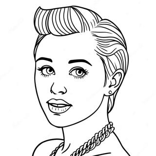 Miley Cyrus Coloring Page 118446-53623