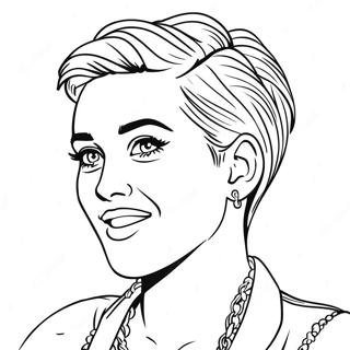 Miley Cyrus Coloring Page 118446-53624