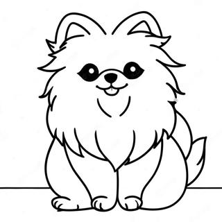 Pomeranian Coloring Page 118573-53721