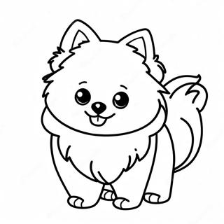 Pomeranian Coloring Page 118573-53723