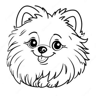 Pomeranian Coloring Page 118573-53724