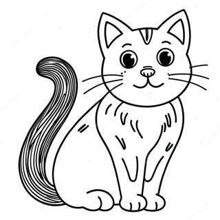 Spooky Black Cat Coloring Page 118652-53785