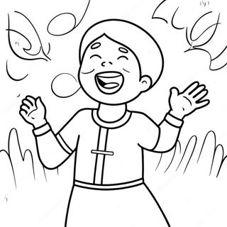 Joyful Praise Coloring Page 118730-53845