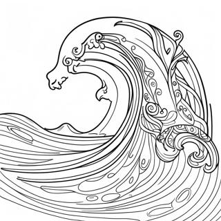 Waves Coloring Pages