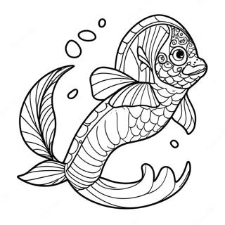Seawing Swimming Gracefully Coloring Page 118782 53892