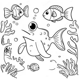 Seawing Exploring Coral Reefs Coloring Page 118784-53900