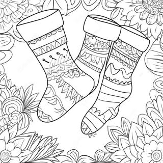 Socks Coloring Pages