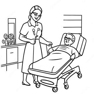Superhero Nurse Helping Patients Coloring Page 118962 54029