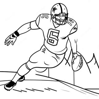 New Orleans Saints Player In Action Coloring Page 119014-54075