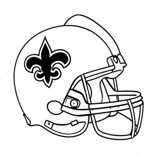 New Orleans Saints Helmet Coloring Page 119015-54080