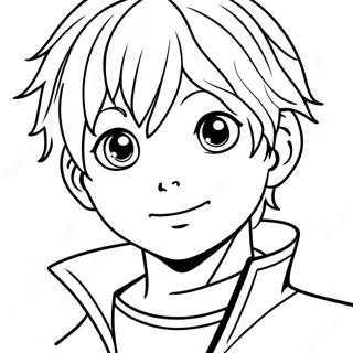 Anime Boy Coloring Page 119036-54081