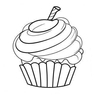 Cupcake Coloring Pages