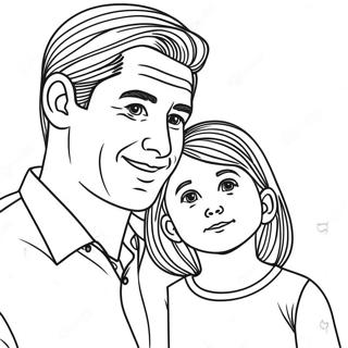 Dad And Daughter Coloring Page 119062-54102