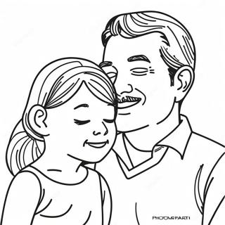 Dad And Daughter Coloring Page 119062-54104