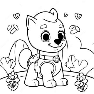 Paw Patrol Easter Coloring Pages