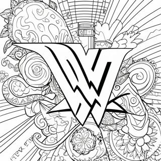 Wwe Logo Coloring Page 119295 54290