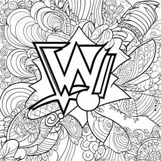Wwe Logo Coloring Page 119295 54291