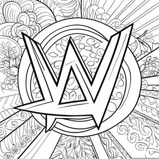 Wwe Logo Coloring Page 119295 54292