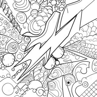 Colorful Bolt Coloring Page 119322-54315