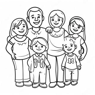Loving Family Together Coloring Page 119425 54396