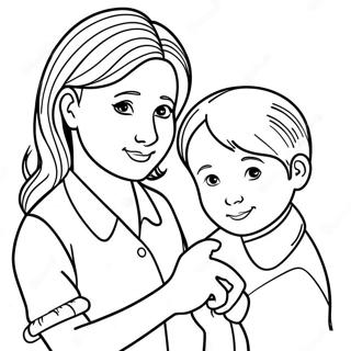 Helping Others For Preschoolers Coloring Pages