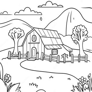 Charming Stardew Valley Farm Coloring Page 119500-54445