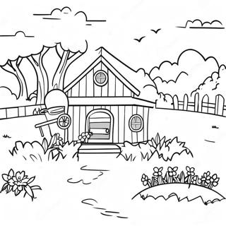 Charming Stardew Valley Farm Coloring Page 119500-54447