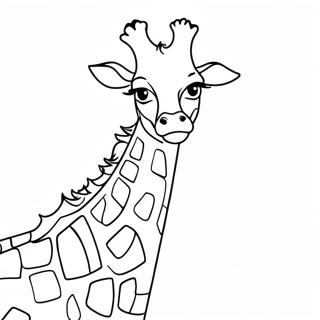 Realistic Giraffe Coloring Page 119525-54461